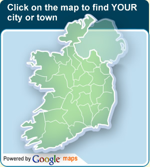 Map of the Republic of Ireland